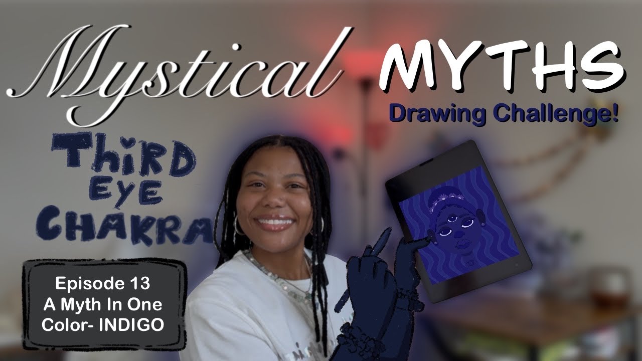 Draw With Me: A Myth in One Color | Third Eye Chakra | Mystical Myths Ep. 13
