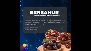 The Colours Of Life - Perkongsian 1 Hari 1 Hadis : Bersahur Membezakan Puasa Muslim