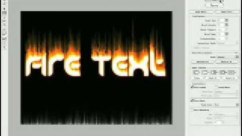 Photoshop Tutorial - How to create Fire Effect on Text