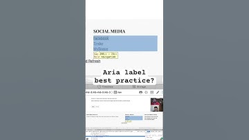 How do you use Aria label and labelledby? #accessibility #code #html #webdevelopment #podcast