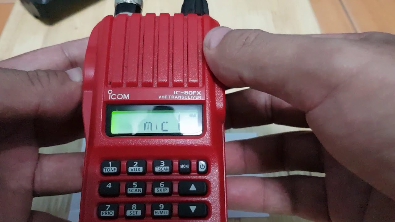 วิธีปรับไมค์ icom 80E 80T 80FX