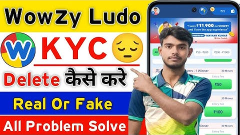 Wowzy Ludo Me KYC Change Kaise Kare || Wowzy Ludo Me KYC Delete Kaise Kare || Wowzy Ludo KYC Problem