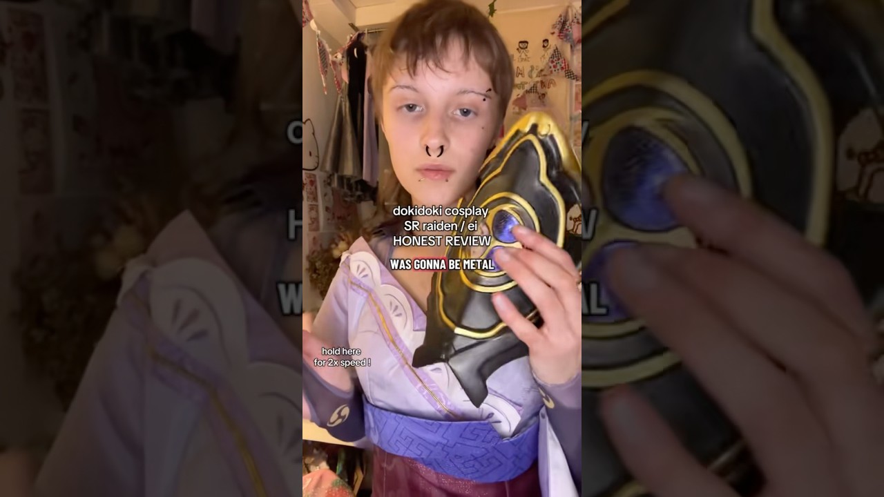 DokiDoki cosplay HONEST review  #cosplay #cosplayers #shorts #grwm #makeup #demonslayer #makeuptips