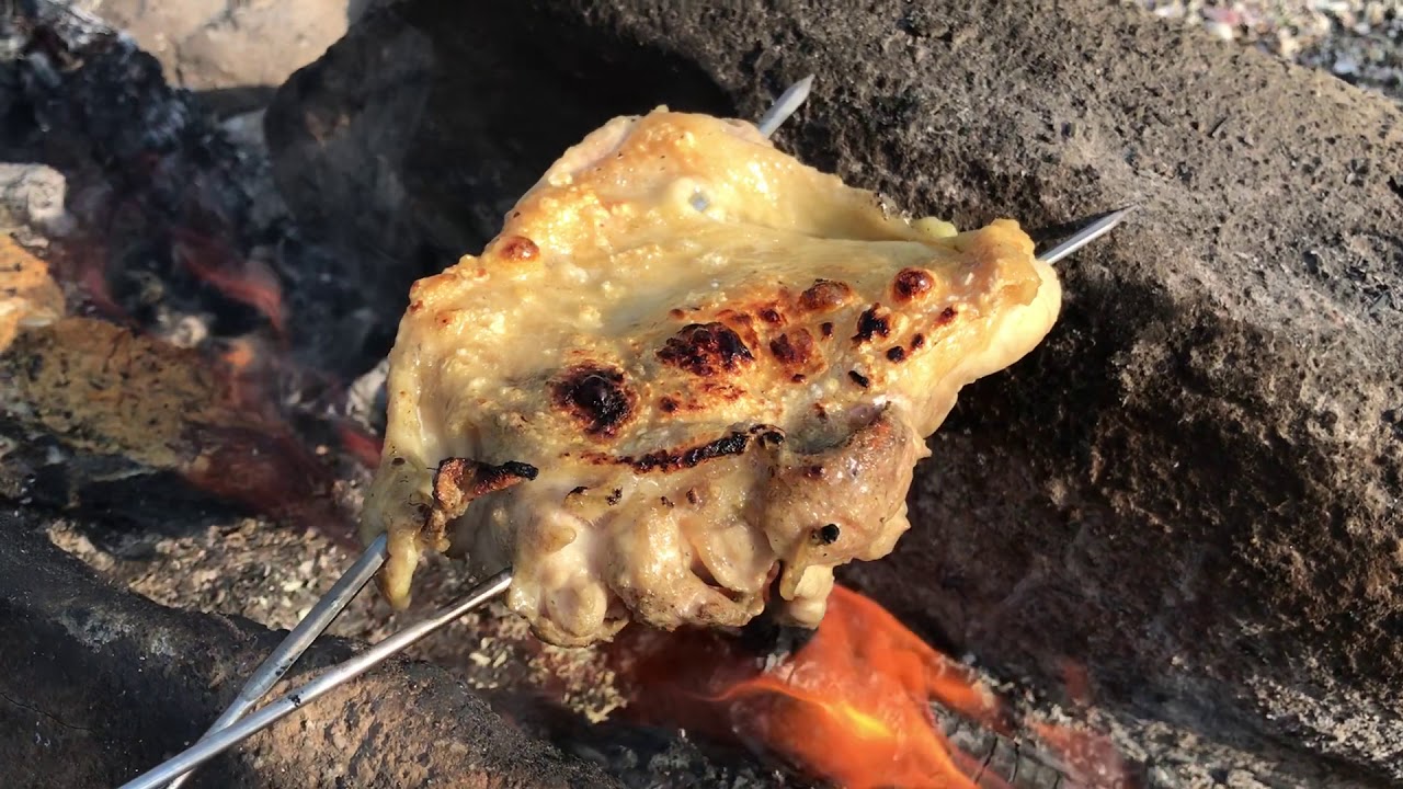 和～べキュー　鶏モモ肉の糠漬け炭火焼きグリルチキン