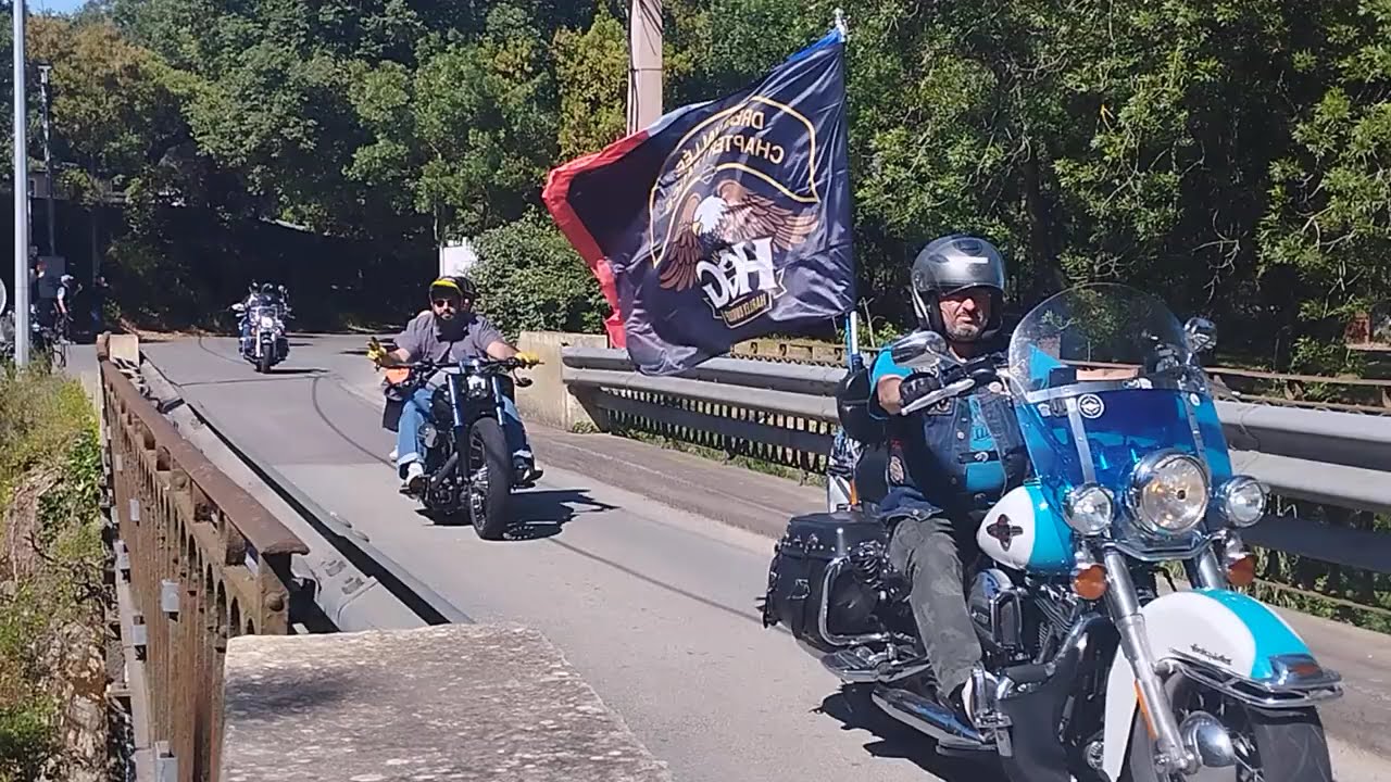Harley Davidson Grimaud 2025. LA PARADE ''Le Pont de Bois