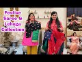 Festival &amp; Function ke liye Designer Lengay, Saree Aur Blouse 😍 Collection | Indian Mom Studio