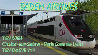 TGV CABRIDE CHALON SUR SAÔNE - PARIS-LYON en TGV DASYE [ORTS]