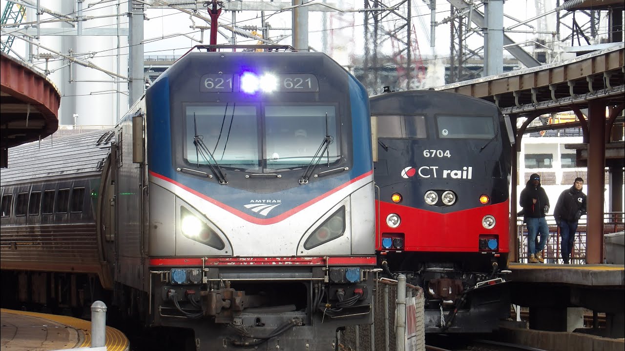 Shore Train 9 Hours of Rail action at New London with Amtrak & Shore Line East ...