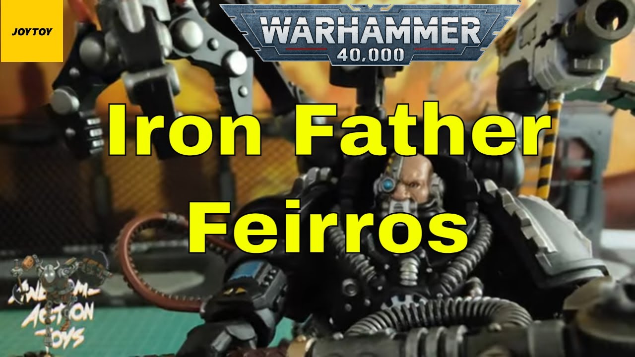 Warhammer 40k Iron Hands Iron Father Feirros 118 scale action figure