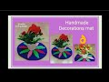 Unique Thalpos Design🌷 Decorations mat 🏠Door Mat Design#makingathome  #handknitting #tablematdesign 