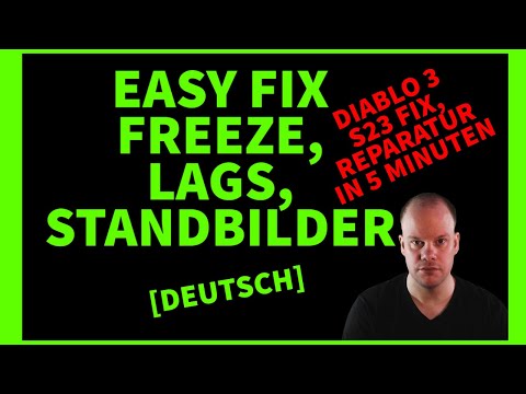 Diablo 3 easy Lag and Freeze fix  / Standbild Reparatur