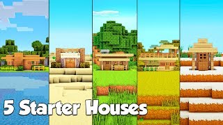 Minecraft: 5 Starter House Build Hacks &amp; Ideas - Tutorial #2