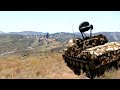 トラックが自走式高射機関砲 シルカ(Shilka)に攻撃される様子