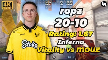 ropz (20-10) Vitality vs MOUZ (Inferno) | IEM Chengdu 2025 #vitality #cs2 #ropz