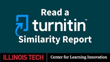Read Turnitin Similarity Report in Canvas