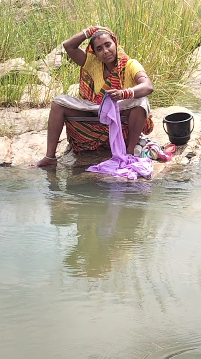 village life cloth washing