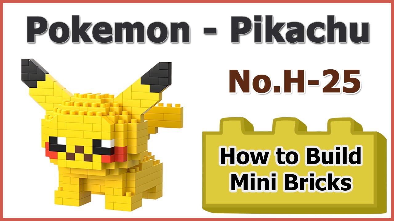 How to Build Mini Blocks Pokemon Pikachu H-25 Review Instructions ...