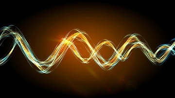 4K After Effects Golden Waving Particles Animation Background