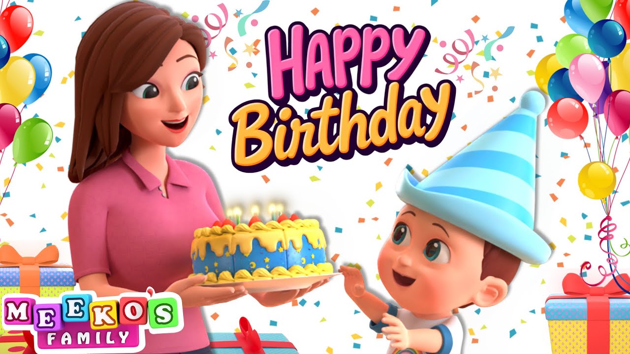 Happy Birthday Baby Meeko | More Fun Kids Songs | Meeko's Family