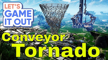 Game tester reacts to Lets game it out makes a conveyor belt tornado