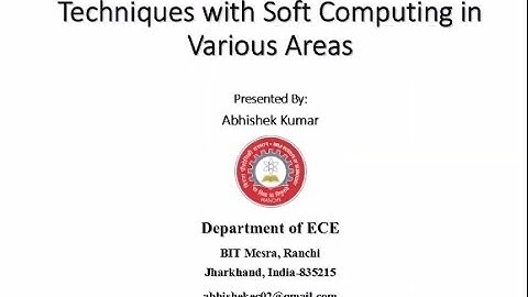 Presentation 5: Correlation of Artificial Intelligence Techniques with Soft Computing