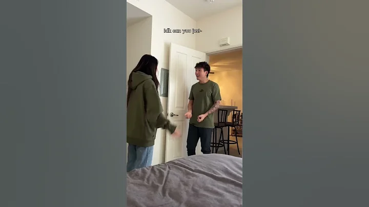 He was so surprised there's a rope attached to it 🤭 #couple #couplecomedy #shorts #prank