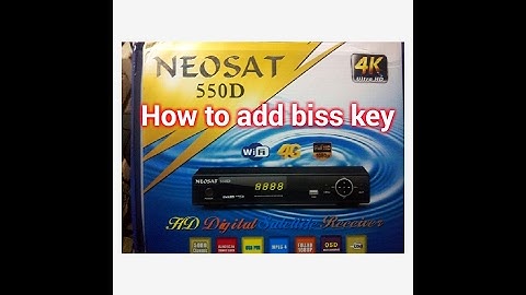 How to add biss key Neosat 550D