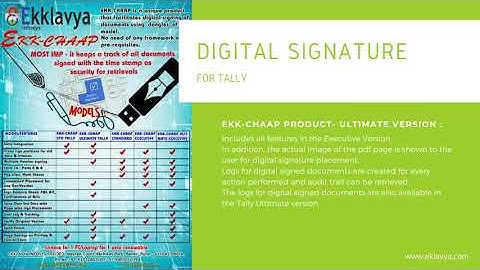 Generate Digitally Signed Invoice From Tally.ERP9