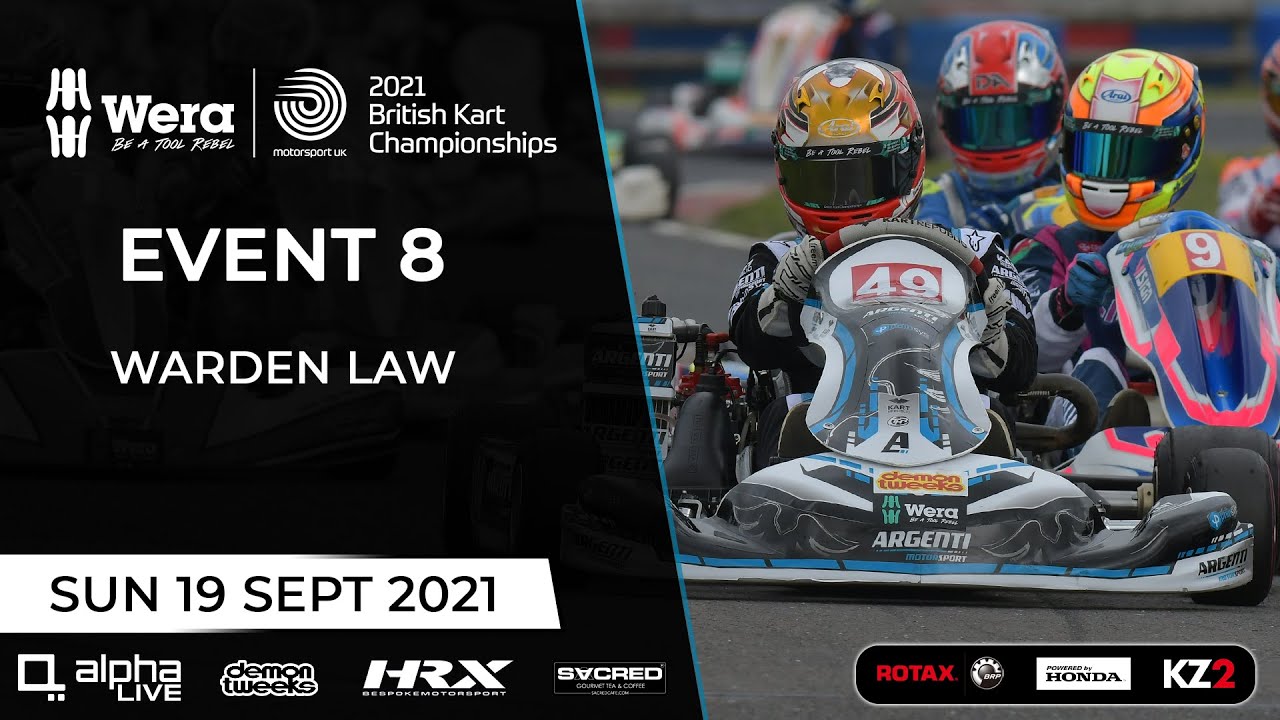 2021 Wera Tools British Kart Championships - LIVE from Warden Law - Event 8
