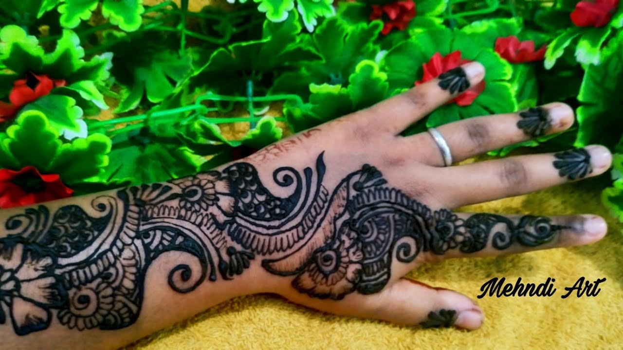 Download Latest back hand bel mehndi design|| Kavita Mehndi Art ...