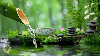 Sleeping Music for Deep Sleeping 😴 Bamboo Water Sound and Soothing Music, Stress Relief, Meditation
