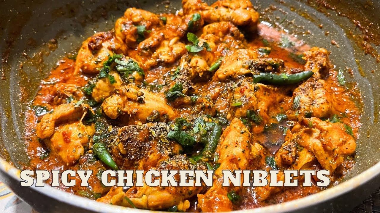 Spicy Chicken Niblets in Thick Gravy Ultimate Comfort Food Recipe 