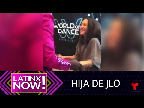 Emme, la hija de Jennifer Lopez, bailó al ritmo de salsa | Latinx Now! | Entretenimiento