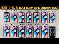 Iphone 8 to iphone 14 pro max battery life drain test in 2023  everyiphonebatterytest ios 165