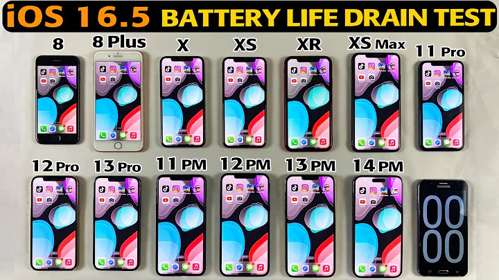 iPhone 8 To iPhone 14 Pro Max Battery Life Drain Test in 2023 - Every iPhone Battery Test iOS 16.5 🪫 - 天天要闻