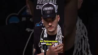 Zach Edey's message to doubters 💪 #marchmadness