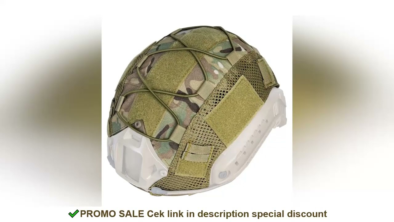 BOOIU Tactical Helmet Cover Cloth Camo Headwear for Ops-Core Fast Helmets Airsoft Paintball Military