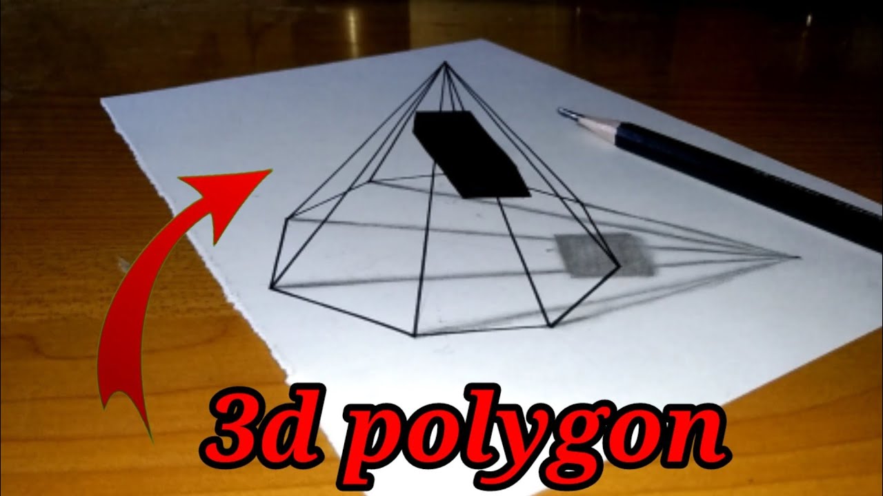 How to draw the shape of a 3d polygon@AKMArtist - YouTube