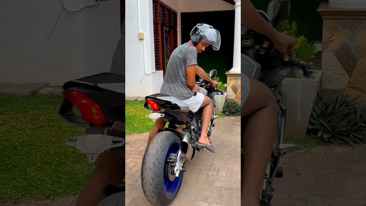 එයාගේ සද්දේ කොහොමද♥️😍🇱🇰 #yamaha #yamahar1 #r1 #slbikes #fypシ゚viral #highcapacity #trending