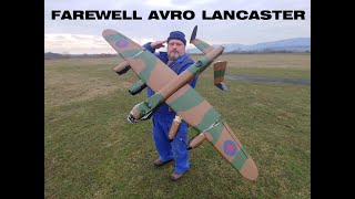 FAREWELL Avro Lancaster V3 'Dumbo' British WWII Heavy Bomber (1320mm) Maiden flight & Crash