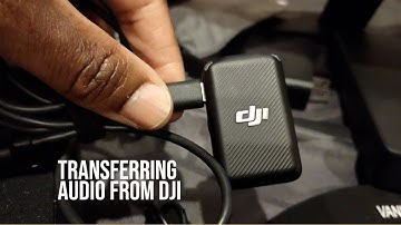 How to transfer audio from DJI transmitter