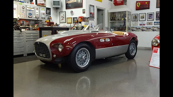 1953 Ferrari 166 MM Spyder Vignale & Engine Start ...