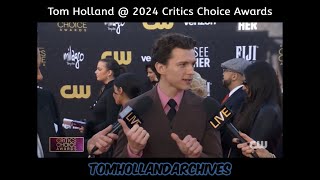 Tom at the Critics Choice Awards - red carpet - 14-01-2024