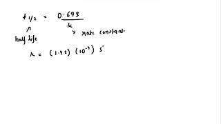 The decomposition of SO2Cl2 is first order in SO2Cl2 and has a rate constant of 1.42×10^(-4) s^(-1…
