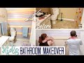 DIY Farmhouse Bathroom Makeover  | Girls Bathroom Ideas on a Budget | Clean & Decorate with Me