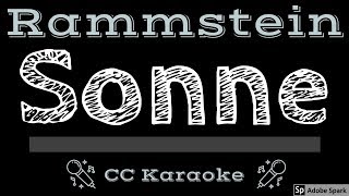 Rammstein • Sonne (CC) [Karaoke Instrumental Lyrics]