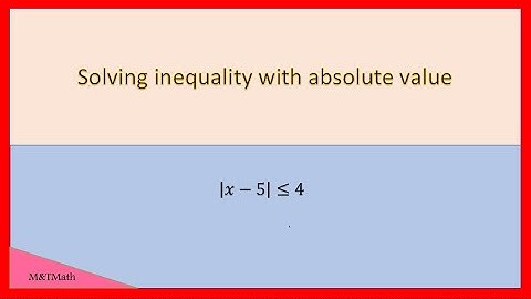 Solving inequality with absolute value