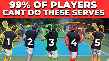 These are the 5 Most Difficult SERVES to Return in Pickleball! + HOW TO DO THEM