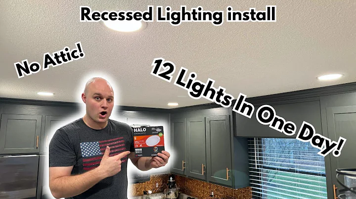How To Install Recessed Lights In A Finished Celling With No Attic! | DIY