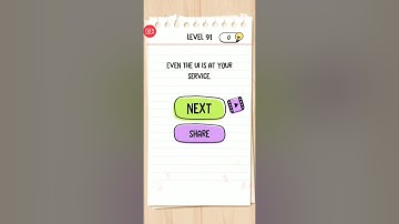 Brain test tricky puzzles levels 90-100 detailed solution or walkthrough